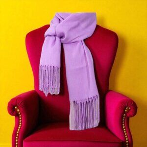 Light Purple Soft Silk Shawl Wrap Women Pashmina Scarf Stole Cashmere Wool Scarf
